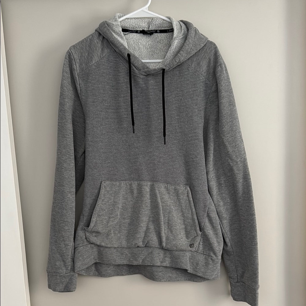 Layer 8 Charcoal Men's Hoodie - large